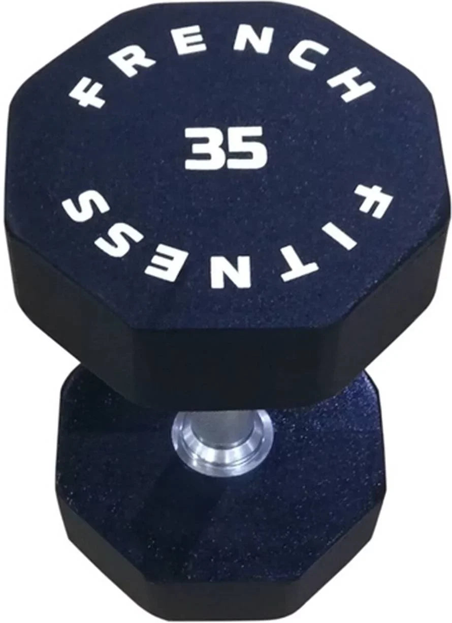 French Fitness Urethane 8 Sizeided Hex Dumbbell Sizeet, 5-60 lbs (New)