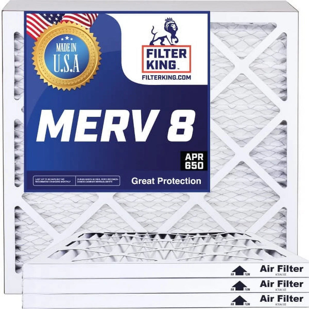 Filter King 12x56.5x1 Air Filter | 4-PACK | MERV 8 HVAC Pleated A/C Furnace Filters | MADE IN USizeA | Actual Sizeize: 12 x 56.5 x .75"