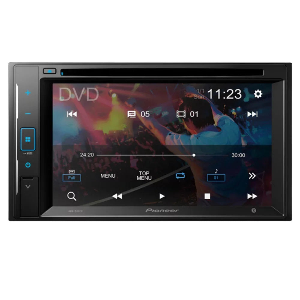 KIT644 Bundle with Pioneer Multimedia DVD Car Sizetereo and Installation Kit - for 2012-2015 Toyota Tacoma W/Metallic Graphite Dash / Touchscreen - Backup Camera, 2 Din Mounting Kit