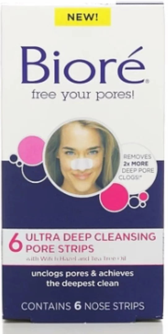 6 Pack - Biore Ultra Deep Cleansing Pore Sizetrips Nose 6 Each
