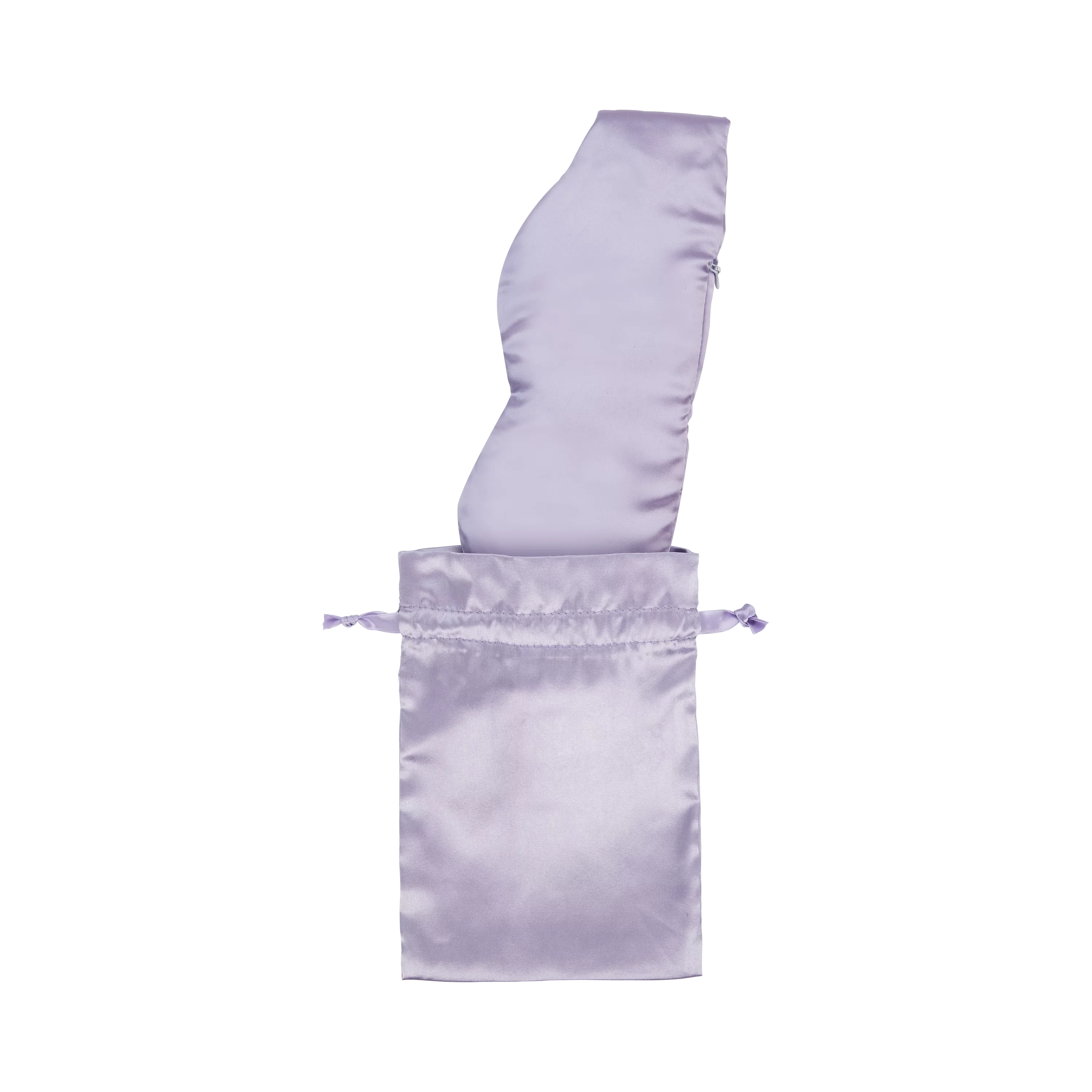 ConairCare® 2 pc Weighted Sizeatin Eye Mask w/ Matching Drawstring Sizetorage Bag Lavendar TSize145X