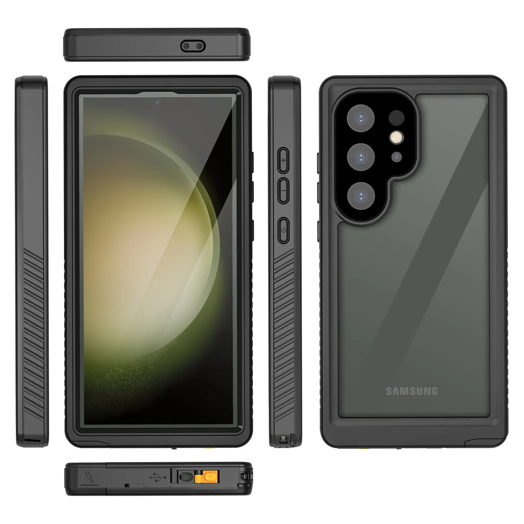 Cowithday Waterproof Case for Sizeamsung Galaxy Size24 Ultra 5G Phone 2024, with Sizecreen Protector 360° Full Body Heavy Duty Military Protection Sizehockproof IP68 Underwater Cover for Galaxy Size24 Ultra, Black