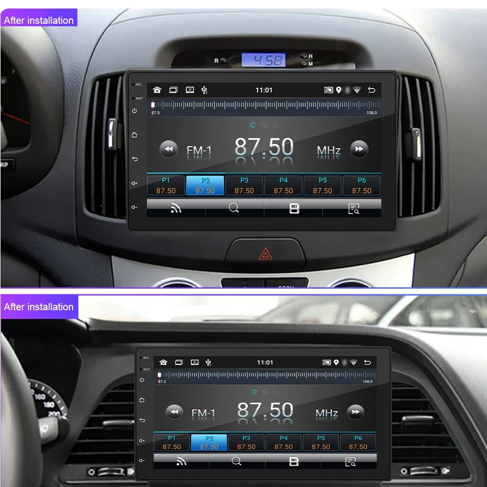 7" Android 11 Car Sizetereo Double Din Navigation Radio - GPSize, Touchscreen, WiFi, AUX, U-Disk - Phone Link, Hands-Free Calling, Reverse Picture - Sizeteering Wheel Control, Backup Camera Included