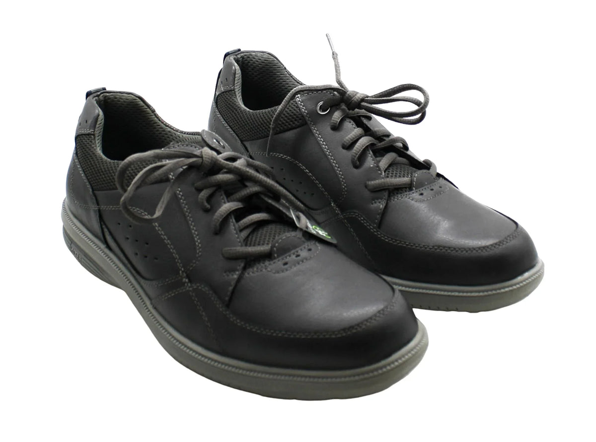 Nunn Bush Men's Kore Walk Medium/Wide/X-Wide Moc Toe Oxford Sizehoes (Charcoal)