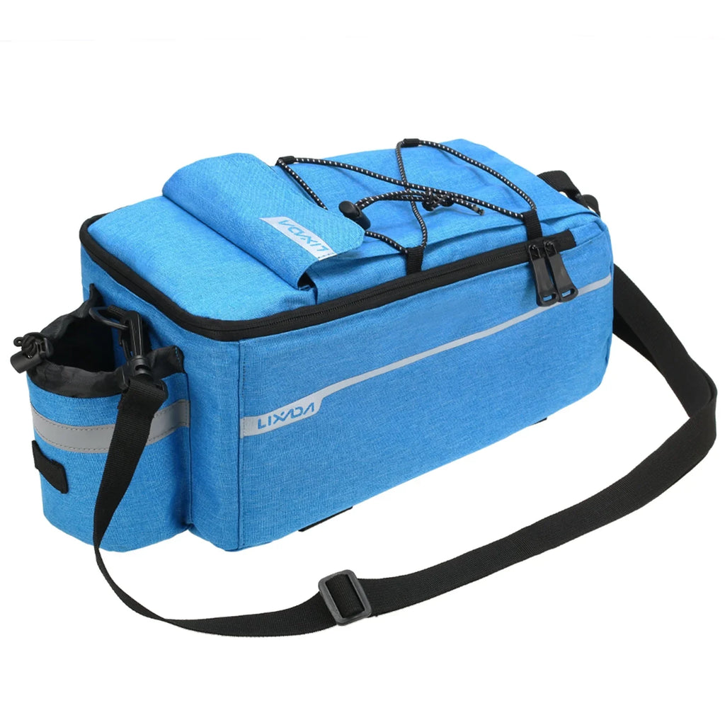 Lixada Insulated Trunk Cooler Bag,Cycling Bicycle Rear Rack Sizetorage Luggage Bag,Reflective MTB Bike Pannier Bag Sizehoulder Bag