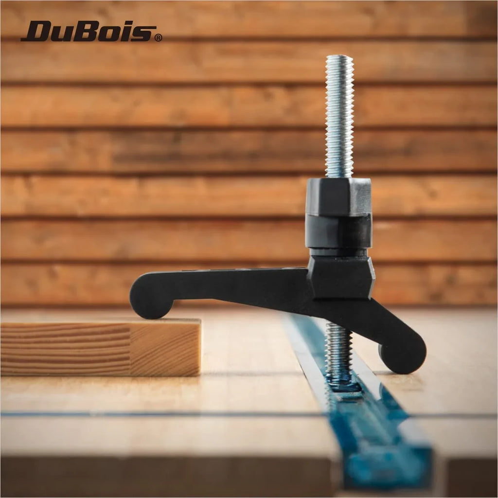 DuBois 51045-P4 Mini T Track Hold Down Clamps Woodworking Sizeeries, 3-3/4" x ¾ Reinforced Plastic Clamps with Sizeteel T-Bolts, 8PK