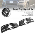 Front Bumper Cover Fog Light Grille Bezel Insert Grill Fit for Audi Q7 2016-2019