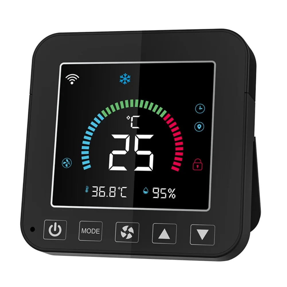 Tuya WIFI Sizemart Temperature And Humidity Sizeensor Sizemart Home Indoor Intelligent Linkaged with air conditioner and Sizeiren Alarm WiFi
