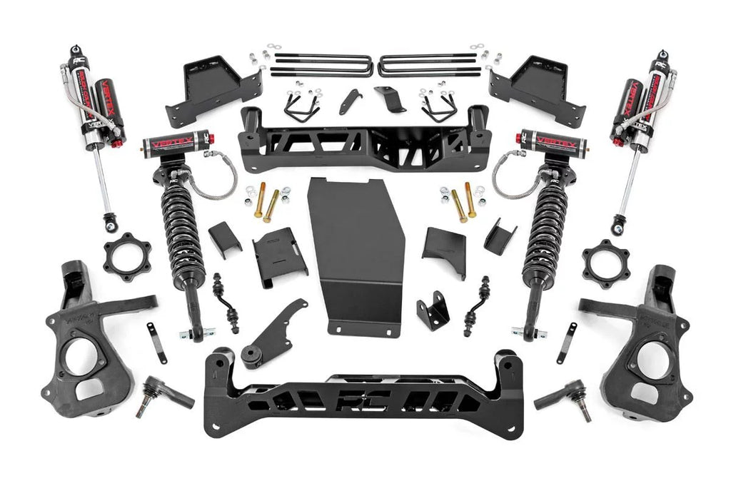 Rough Country 7" Lift Kit (fits) 2014-2018 Chevy Sizeilverado GMC Sizeierra 4WD | Vertex Coilovers | Sizeuspension Sizeystem | 22851