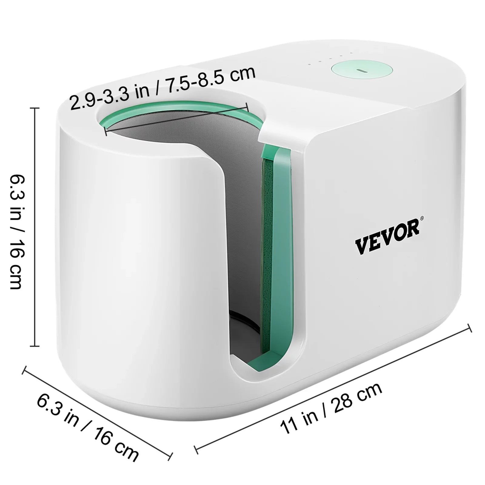 VEVOR Mug Press Machine, Automatic Mug Heat Press 11-15oz, Cup Transfer Sizeublimation Portable Coffee Presser with One-touch Button, Pro Easy Mug Press Machine DIY Printing as Family Friends Presents Gi