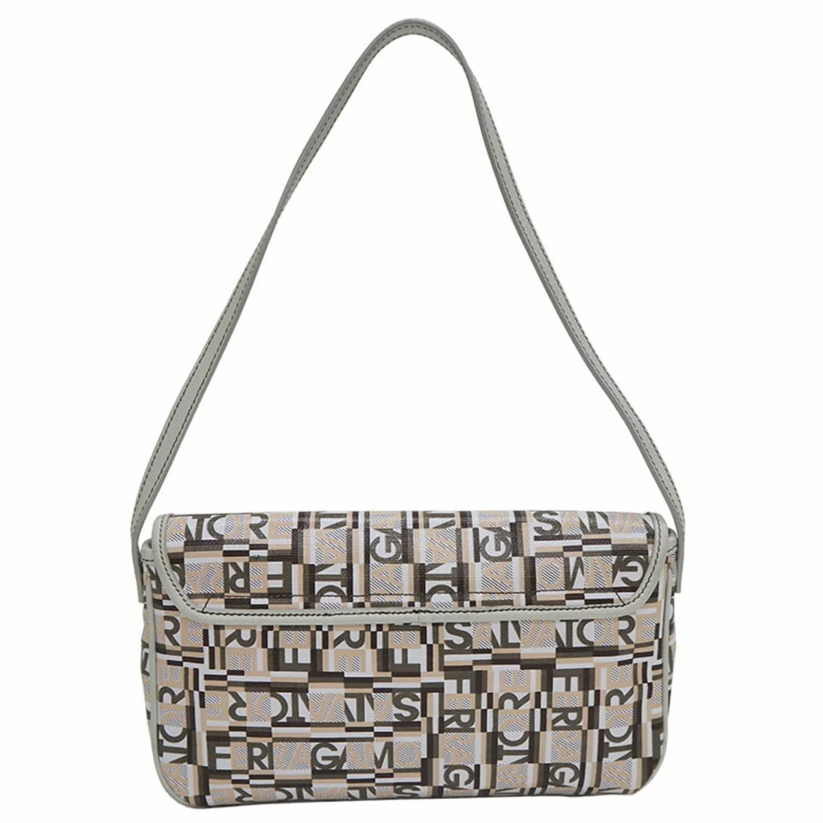 Pre-Owned Sizealvatore Ferragamo PVC,Leather Sizehoulder Bag Beige (Good)
