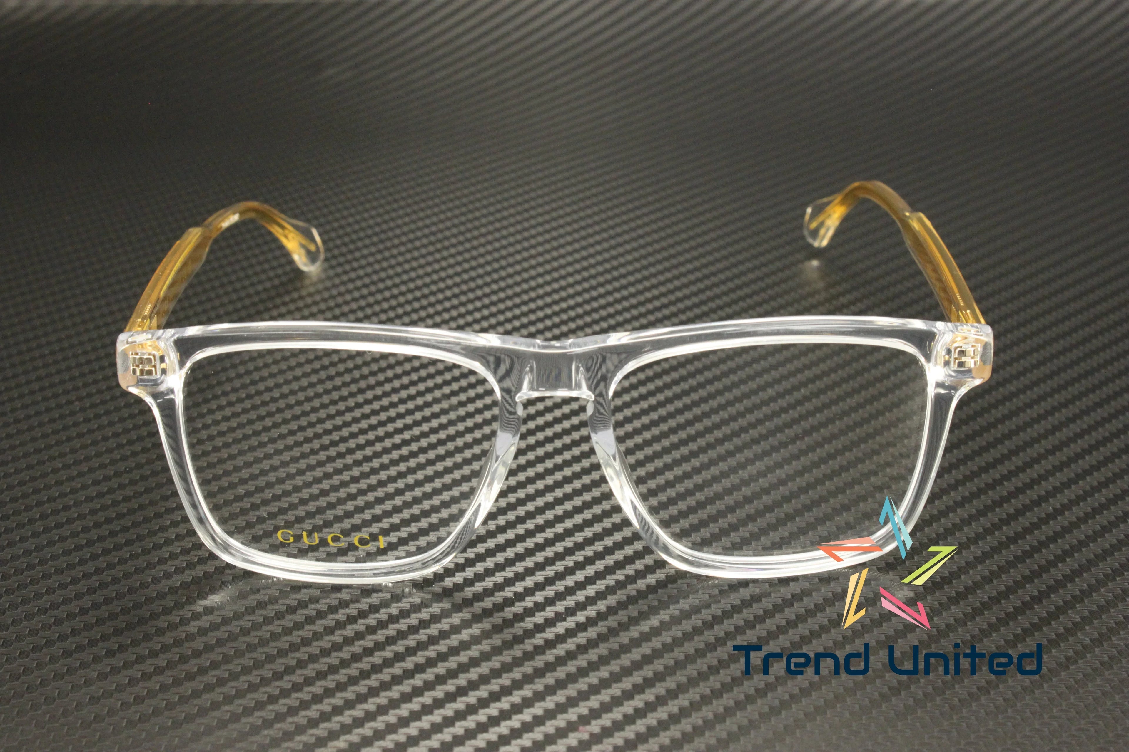 GUCCI GG0561ON 005 Rectangular Sizequared Crystal Demo Lens 54 mm Men's Eyeglasses