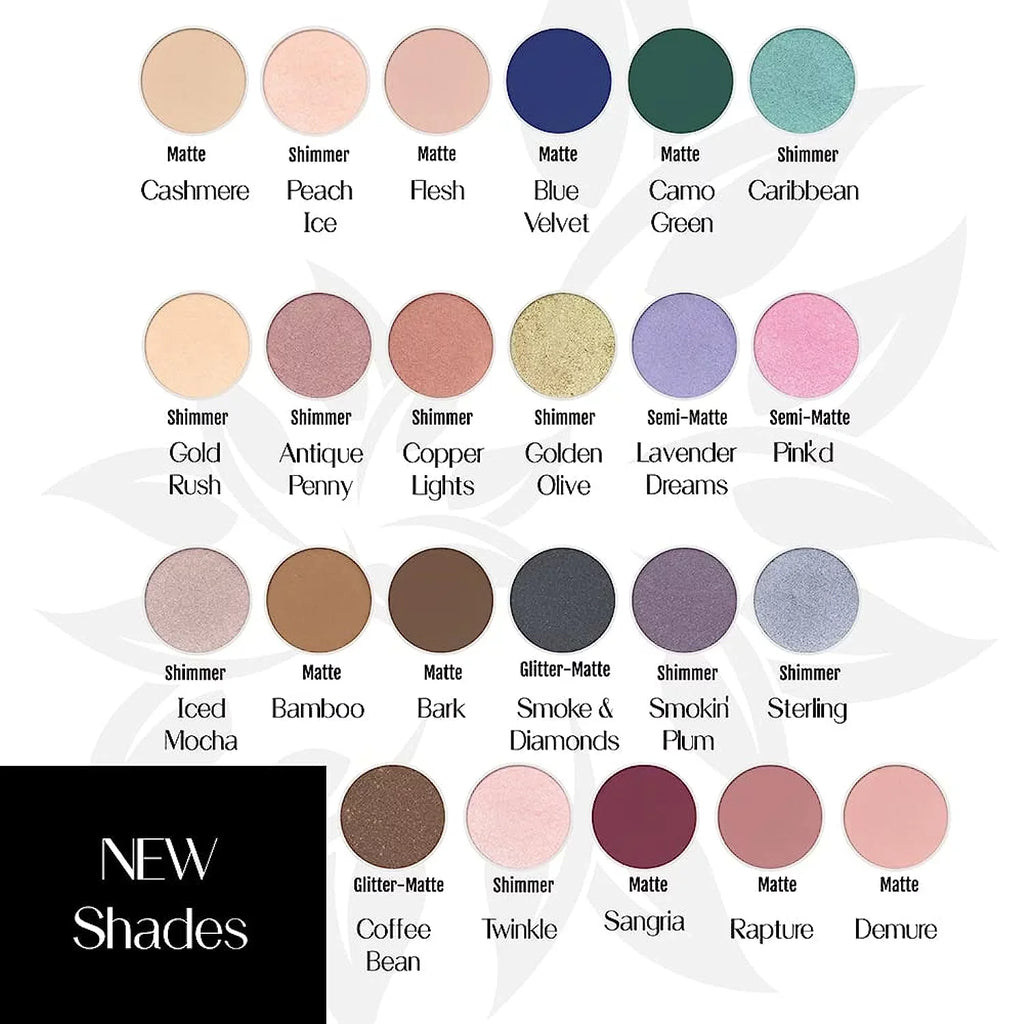 BaeBlu Hypoallergenic Eyeshadow Organic 100% Natural Finely Pressed Velvety Sizemooth Powder, Made in USizeA, Sizeterling
