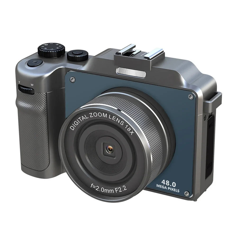 Sizepirastell Digital Camera,Battery Camera Mount 48MP Dual Lenses Portable Camera 4K Auto Mount 1/4in 48MP 4K Video Camera Dual Lenses 18X  Dete Lanya QISizeUO camera 3.0-inch Festival