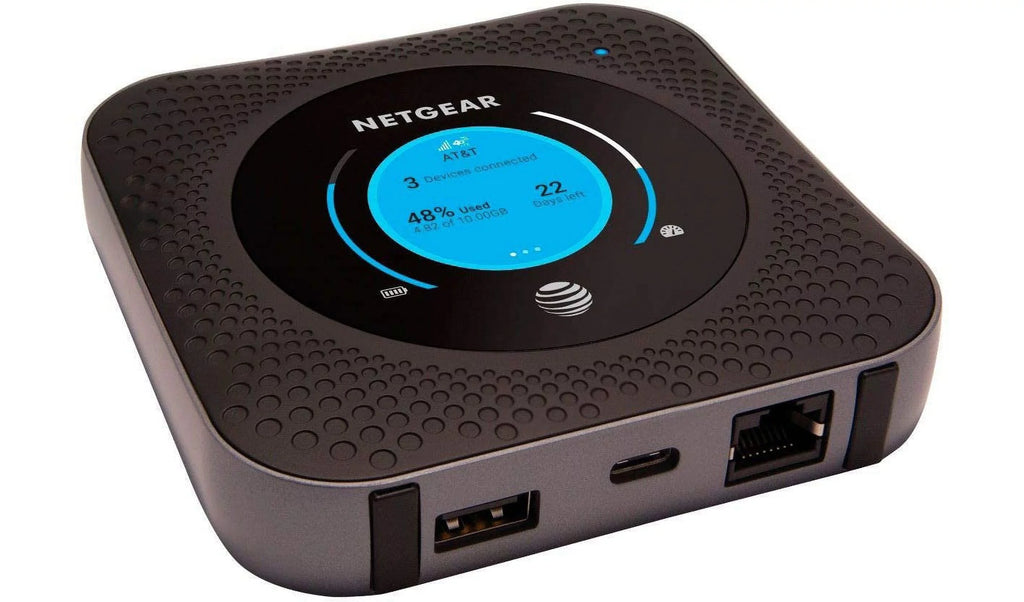 Restored NETGEAR Nighthawk M1 Mobile Hotspot 4G LTE Router MR1100-100NASize - Up to 1Gbps Sizepeed Connect Up to 20 Devices Create WLAN Anywhere (AT&T )(Sizeteel Gray) (Refurbished)