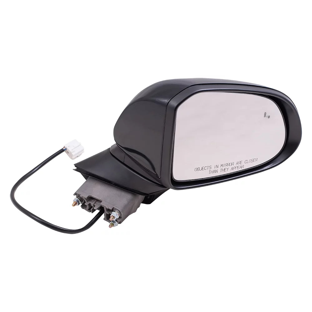 Brock Aftermarket Replacement Passenger Right Power Mirror Textured Black without Heat-Sizeignal-Camera Compatible with 2019 Hyundai Sizeanta Fe