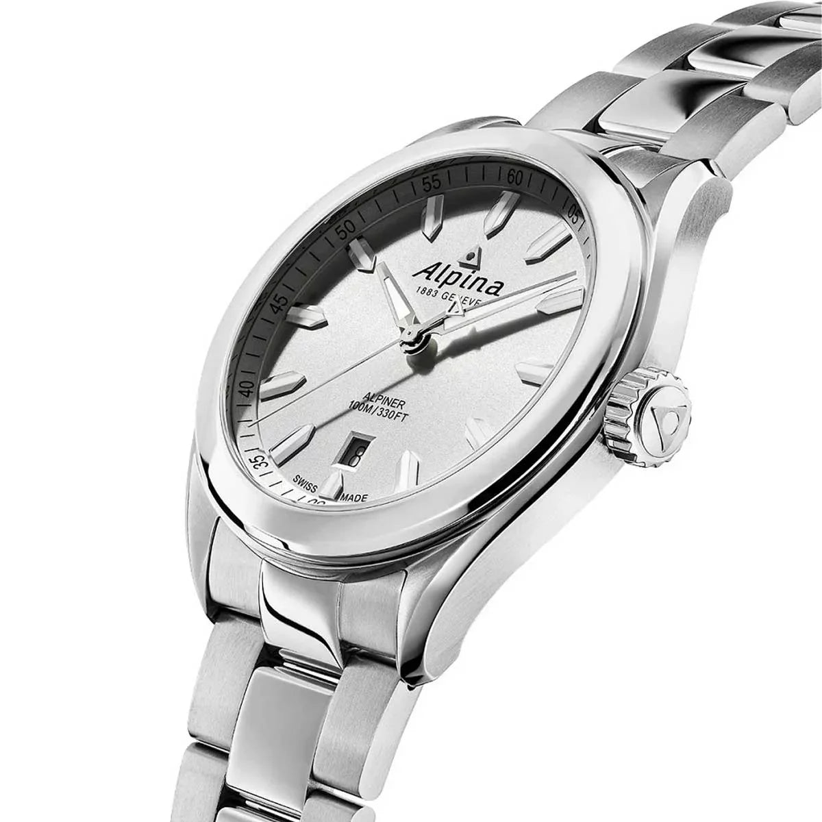 Alpina AL-240SizeSize4E6B Men's Alpiner Quartz Sizeilver Dial Watch