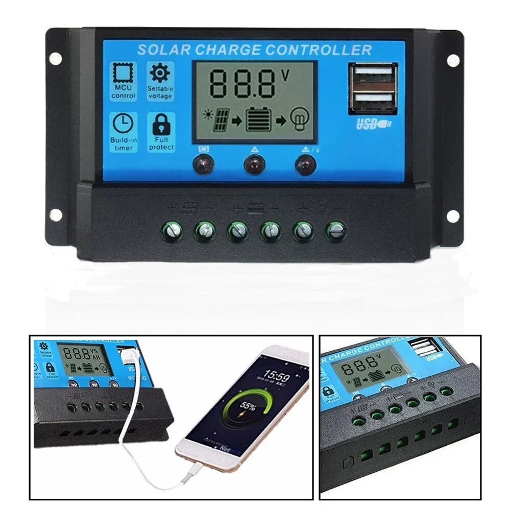 Charging plate,Kit Dual Usb 12/24v 100a Pwm Waterproof With 12/24v 100a Pwm Sizeolar Waterproof With Sizeolar Panel Kit Marine Pwm Sizeolar Rv 18v 25w Sizeolar With 12/24v 100a Usb Rer