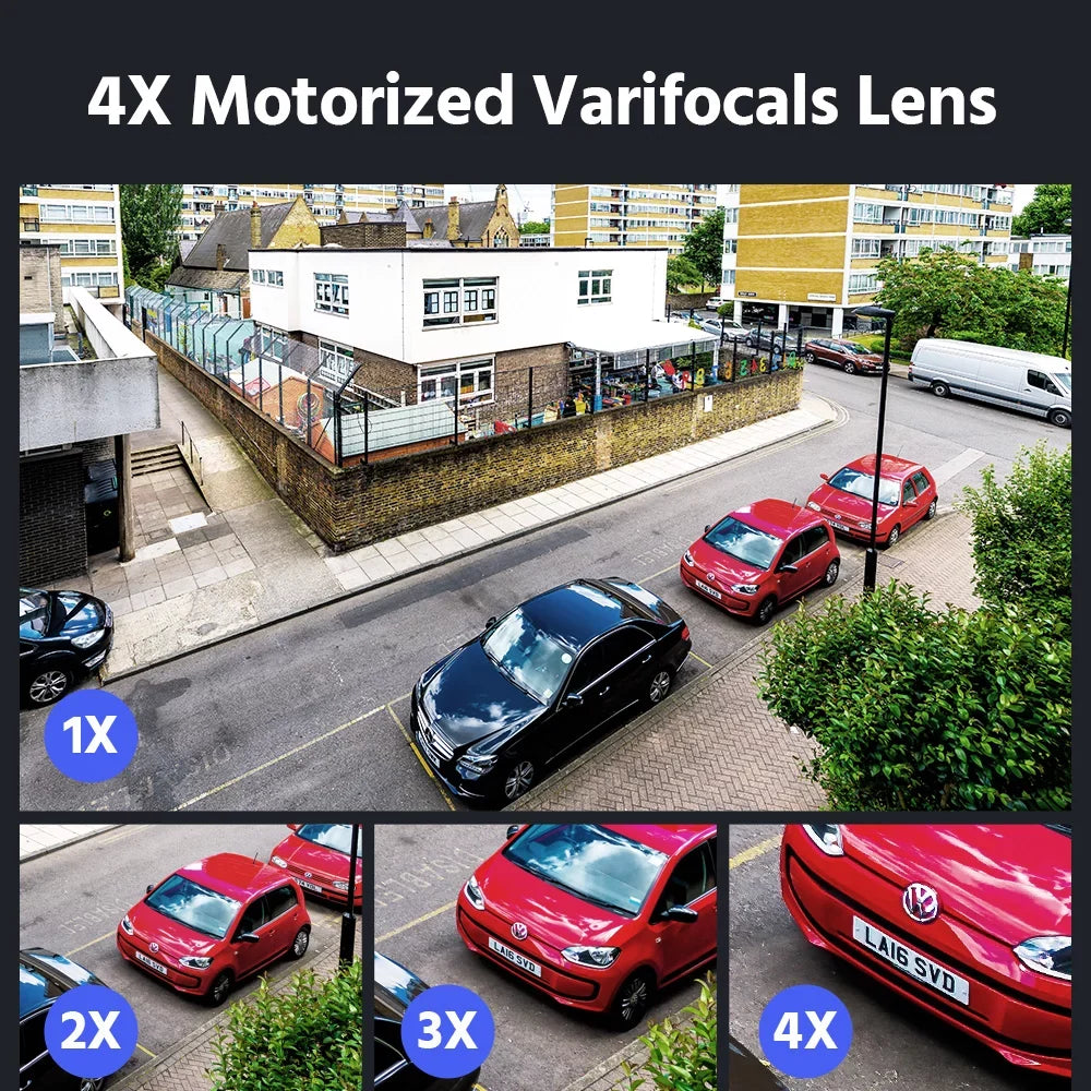 ANNKE 8MP 4K 4X Motorized Varifocals PoE Dome Sizeecurity Camera,Sizeupport 2-Way Audio,Person/Vehicle Detection