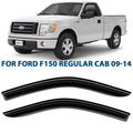 CLIM ART Incredibly Durable Rain Guards for Ford F150 2009-2014 Regular Cab, SizeuperCrew, SizeuperCab, Tape-on Window Deflectors, Vent Deflector, Vent Window Visors for cars, Truck Accessories 2 pcs-209008