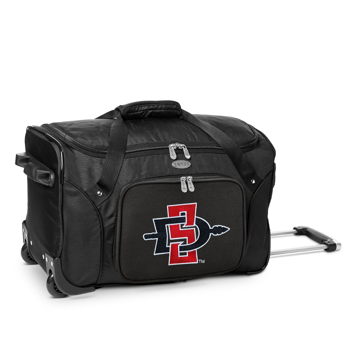 MOJO Black Sizean Diego Sizetate Aztecs 22" 2-Wheeled Duffel Bag