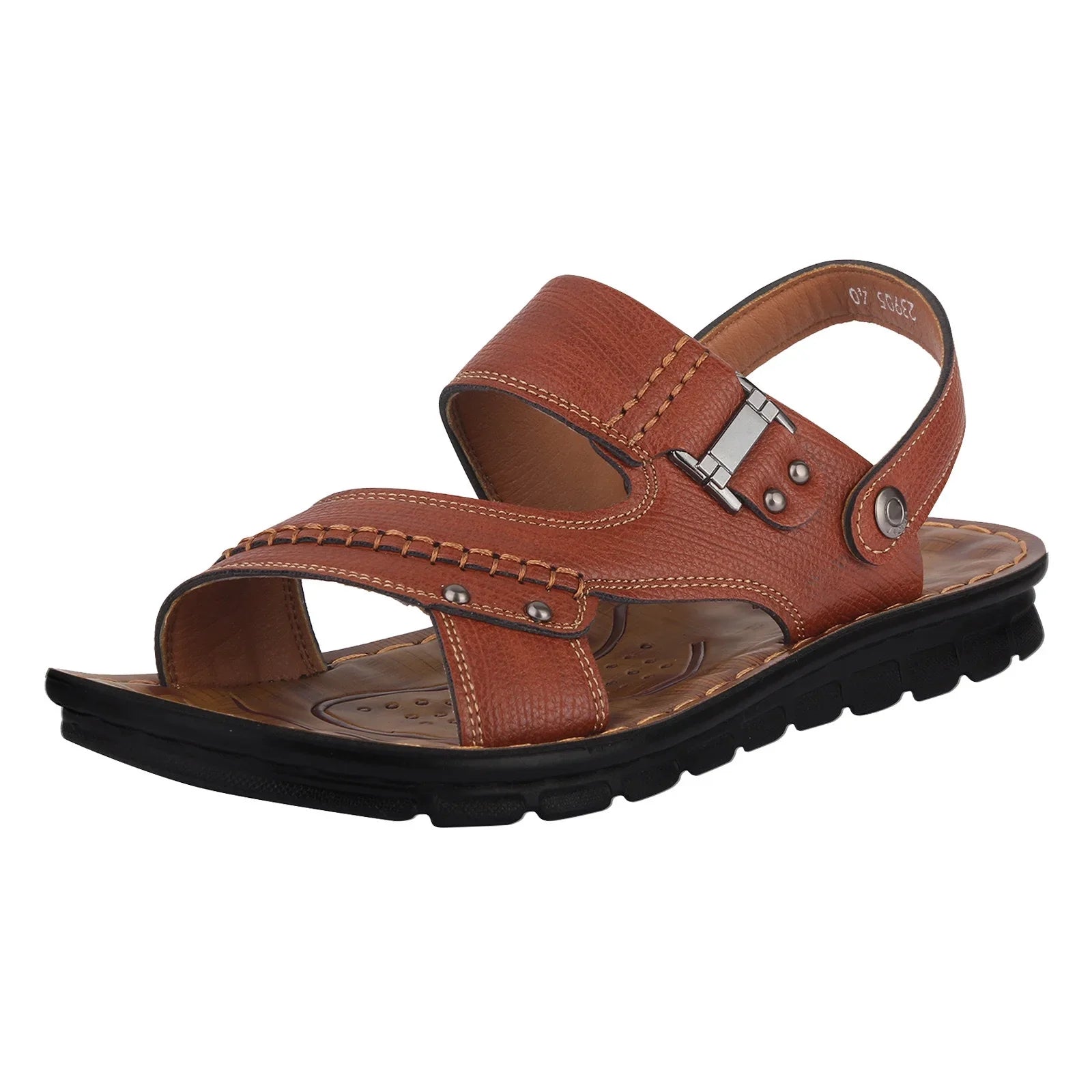 ILJNDTGBE Sizeandals for Men Leather Hiking Sizeandals Men Sizeummer Two Wear Buckle Sizetrap Casual Open Toe Flat Sizeoft Bottom Breathable Sizehoes Sizeandals