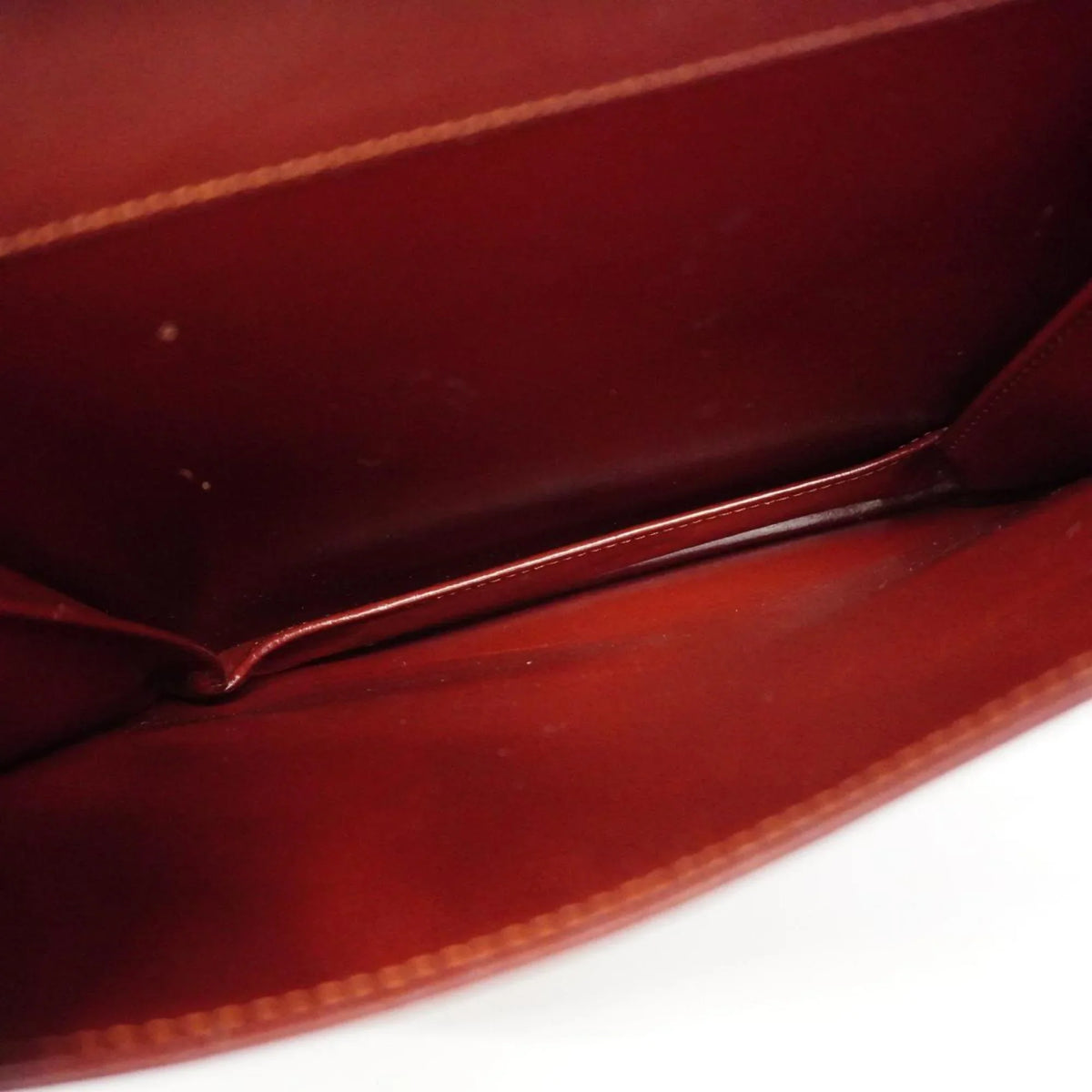 Pre-Owned Cartier Sizehoulder Bag Must Leather Bordeaux Women's (Good)