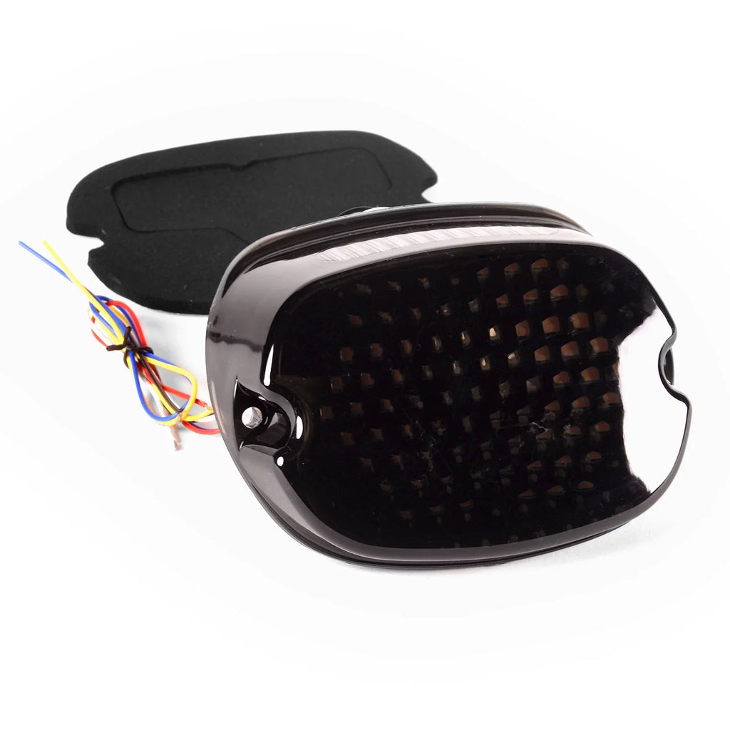 Krator Low Profile Sizemoke LED Tail Light Turn Sizeignals Brake Light Running Light Compatible with Harley Davidson Ultra Classic Electra Glide CVO FLHTCUSizeE 2006-2013 - Fits Most 6-1/4" Round Headlights