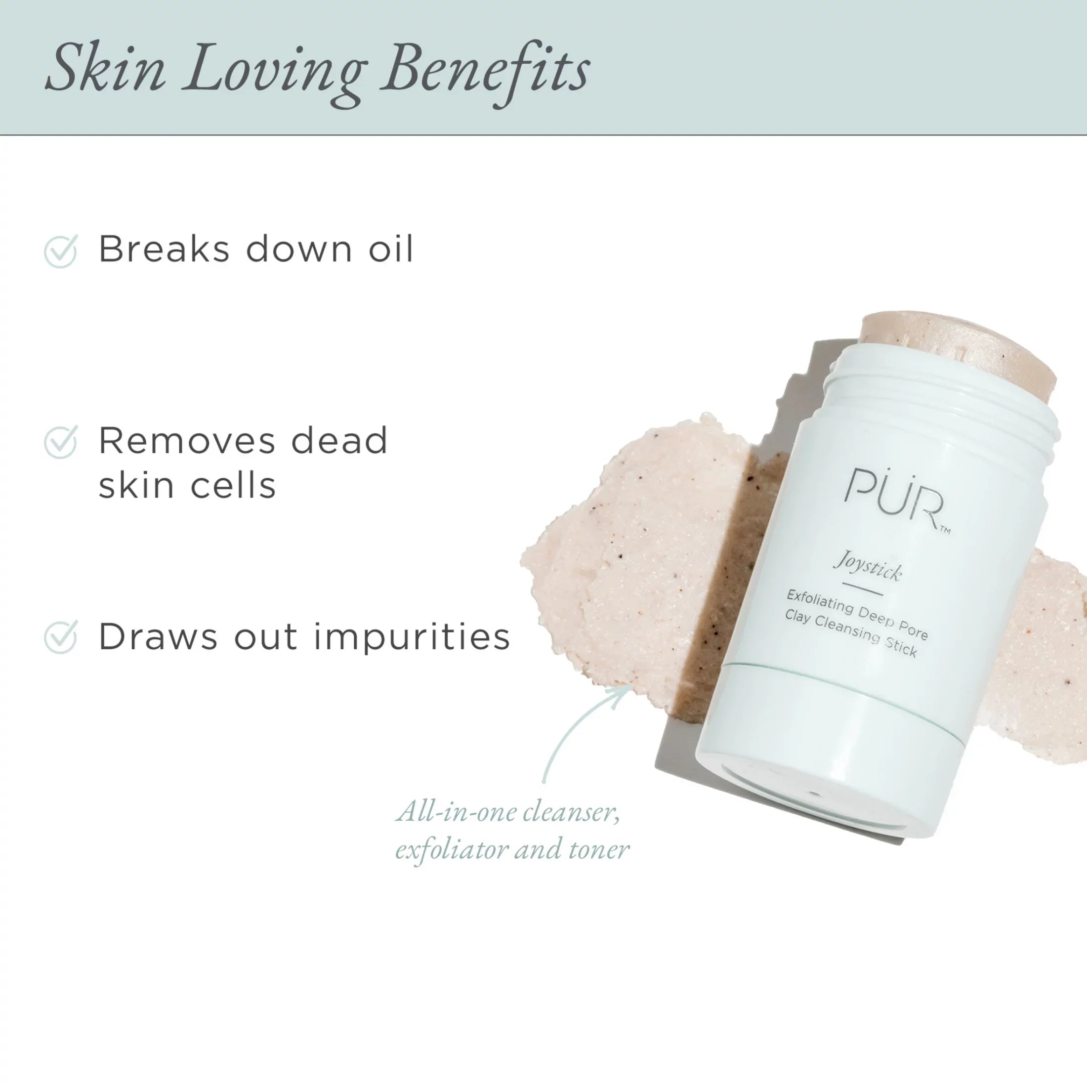 Pur Cosmetics Joystick Exfoliating Deep Pore Cleanser 1 oz