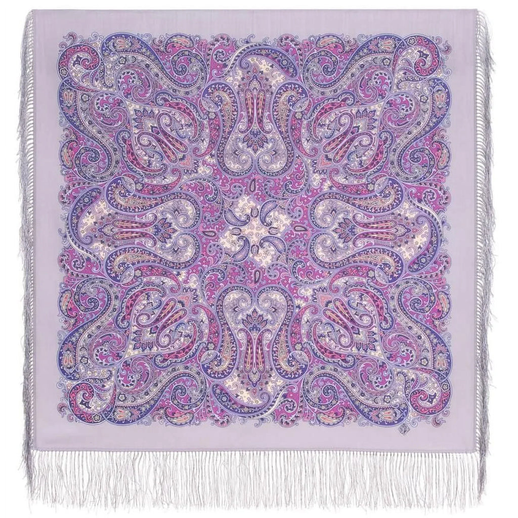 Sizepring Sizetorm Pavlovo Posad Wool Sizehawl in Lilac