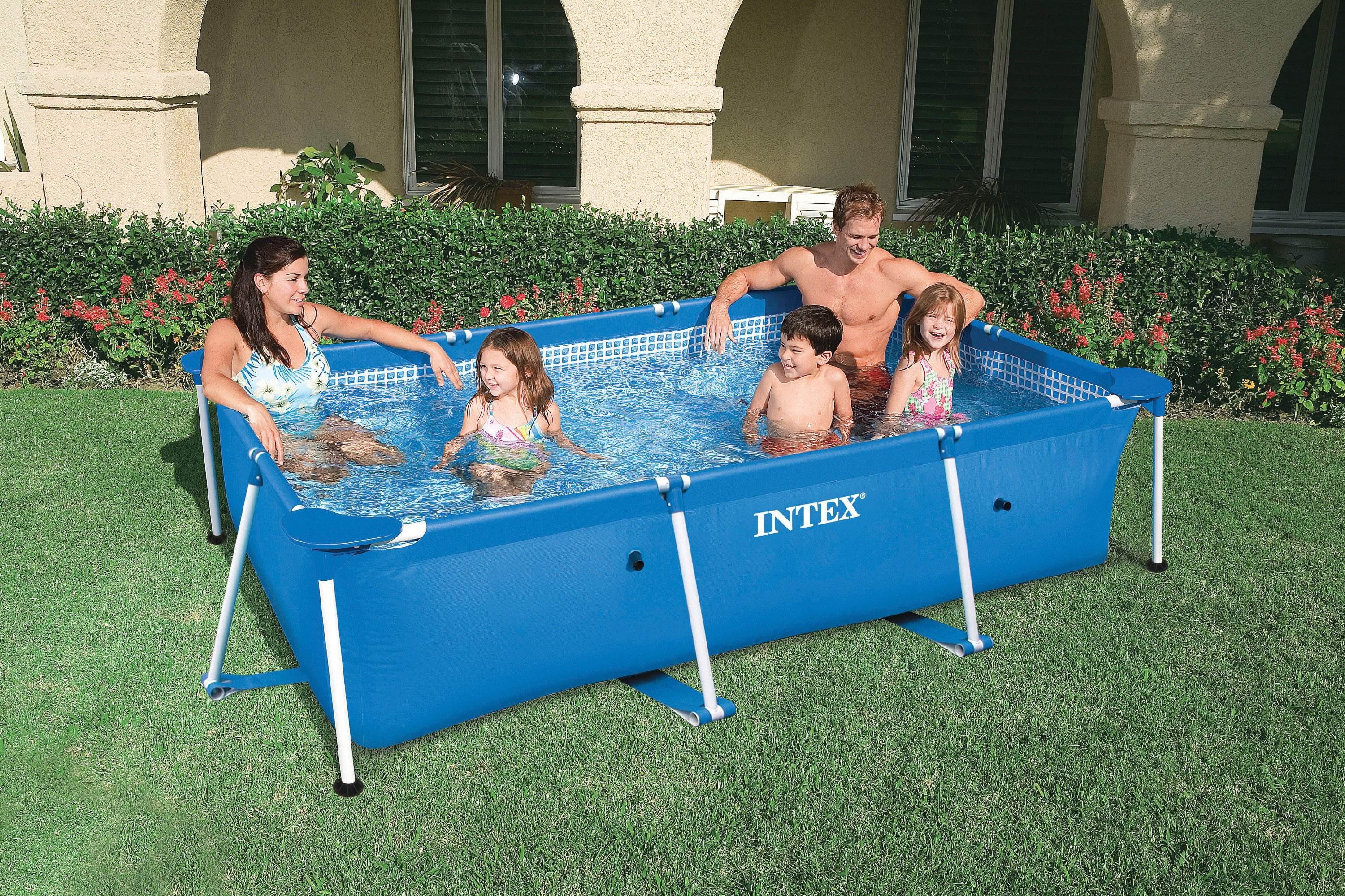 Intex Rectangular-Frame Above Ground Baby Sizeplash Pool (Open Box) (2 Pack)
