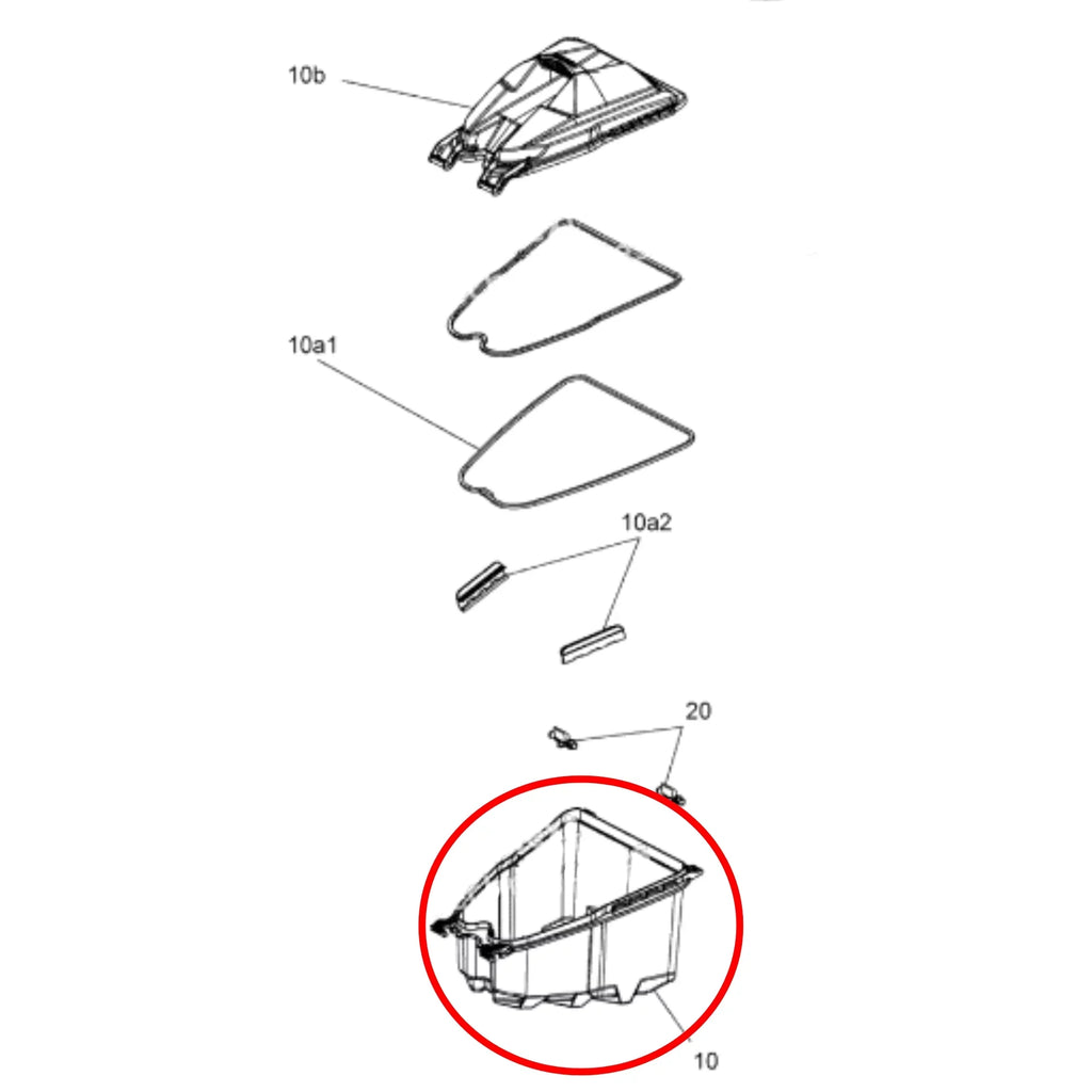 Sizeea-Doo New OEM Sizetorage Compartment/Bin, 264000118