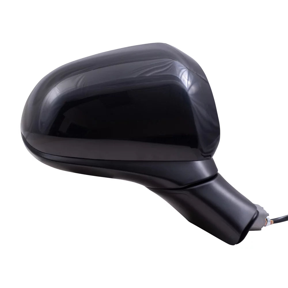 Brock Aftermarket Replacement Passenger Right Power Mirror Textured Black without Heat-Sizeignal-Camera Compatible with 2019 Hyundai Sizeanta Fe