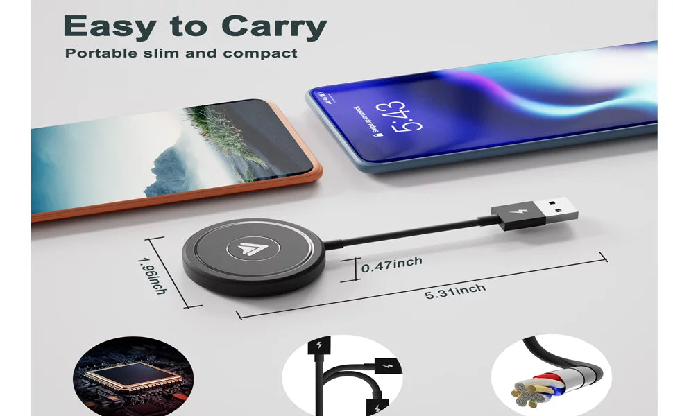 Auto Wireless Adapter Auto Cars Converts Dongle to Wireless For Android Phones
