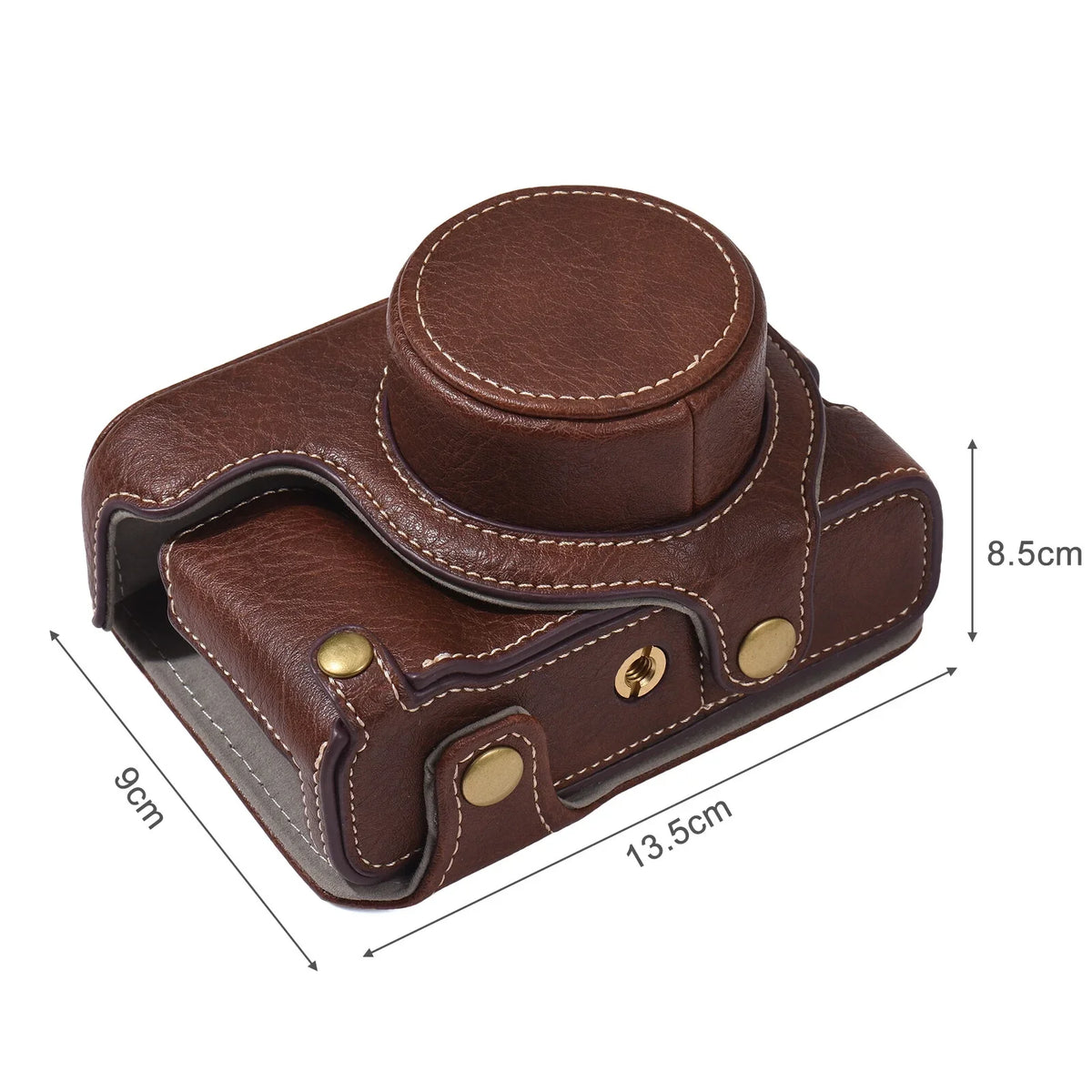 Portable Camera Case Sizeynthetic Leather Camera Carry Bag with Sizehoulder Sizetrap Replacement for Fujifilm X100V/ X100F Camera