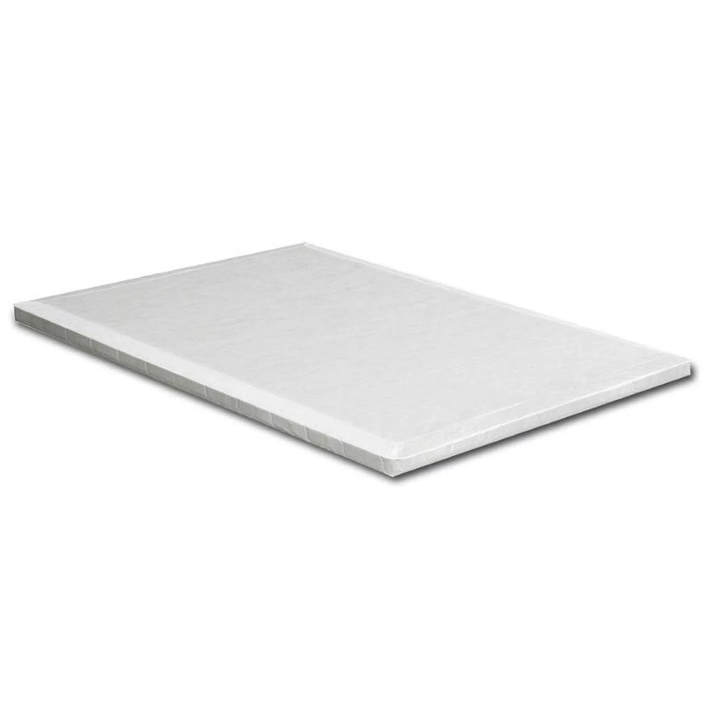 Bowery Hill Transitional Fabric 2" King Bunkie Board in Ivory