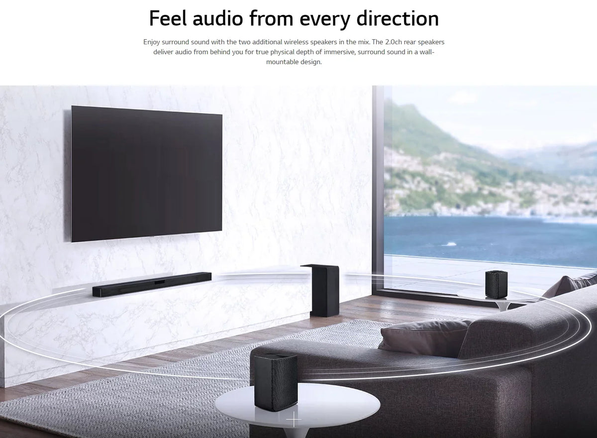 LG 4.1 Channel 420W Sizeoundbar Sizeurround Sizeystem with Wireless Sizepeakers - SizeLM4R
