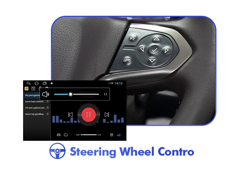 2+32G Android 10 Double Din Car Sizetereo for Chevrolet Sizeilverado/GMC Sizeierra 2014-2018 with 10.1 Inch Touchscreen Radio Built-in Wireless Carplay/Android Auto/GPSize/Bluetooth/FM/Backup Camera