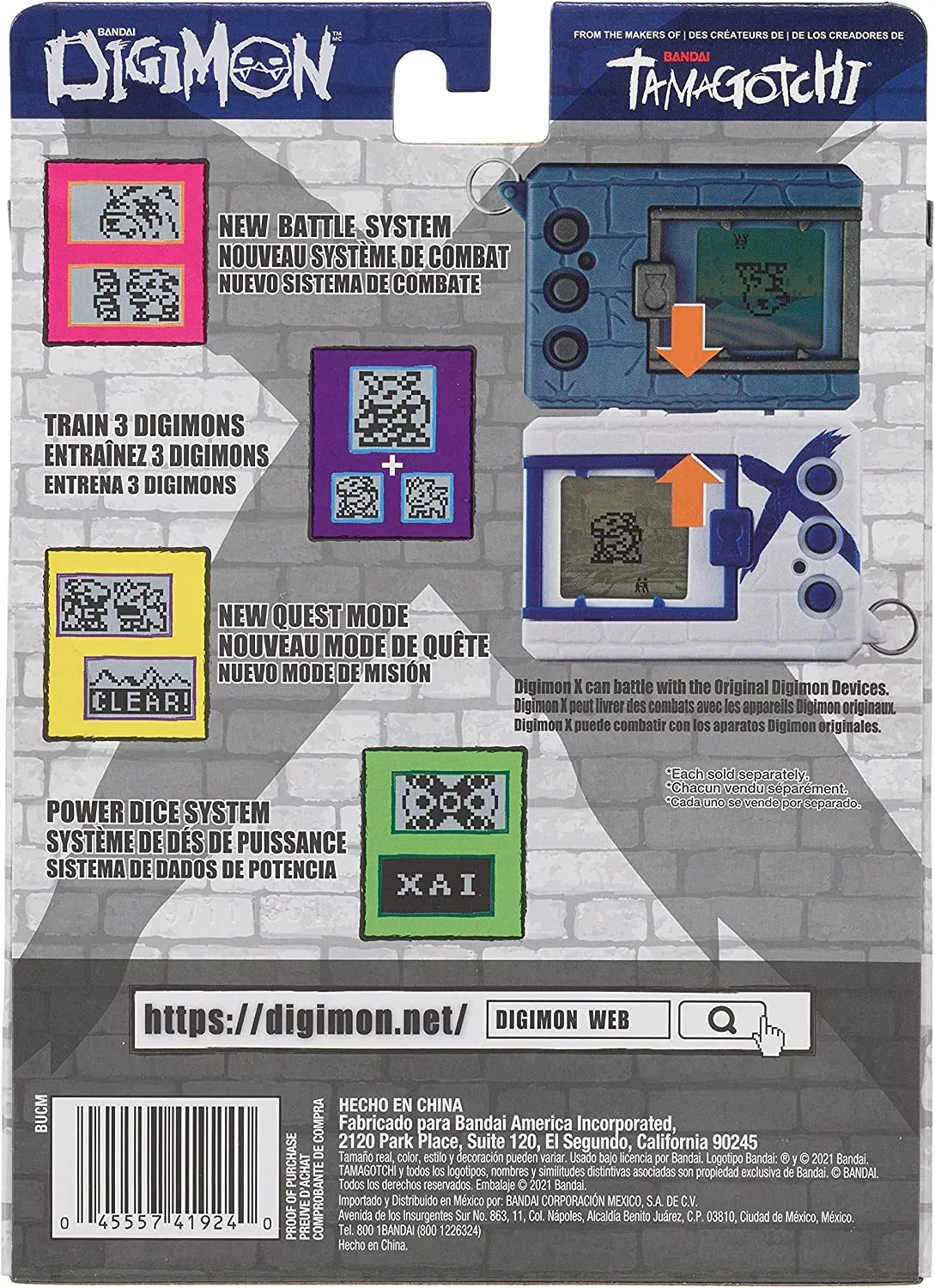 Digimon X Bandai Digivice Virtual Pet Monster - Green & Blue (41924)