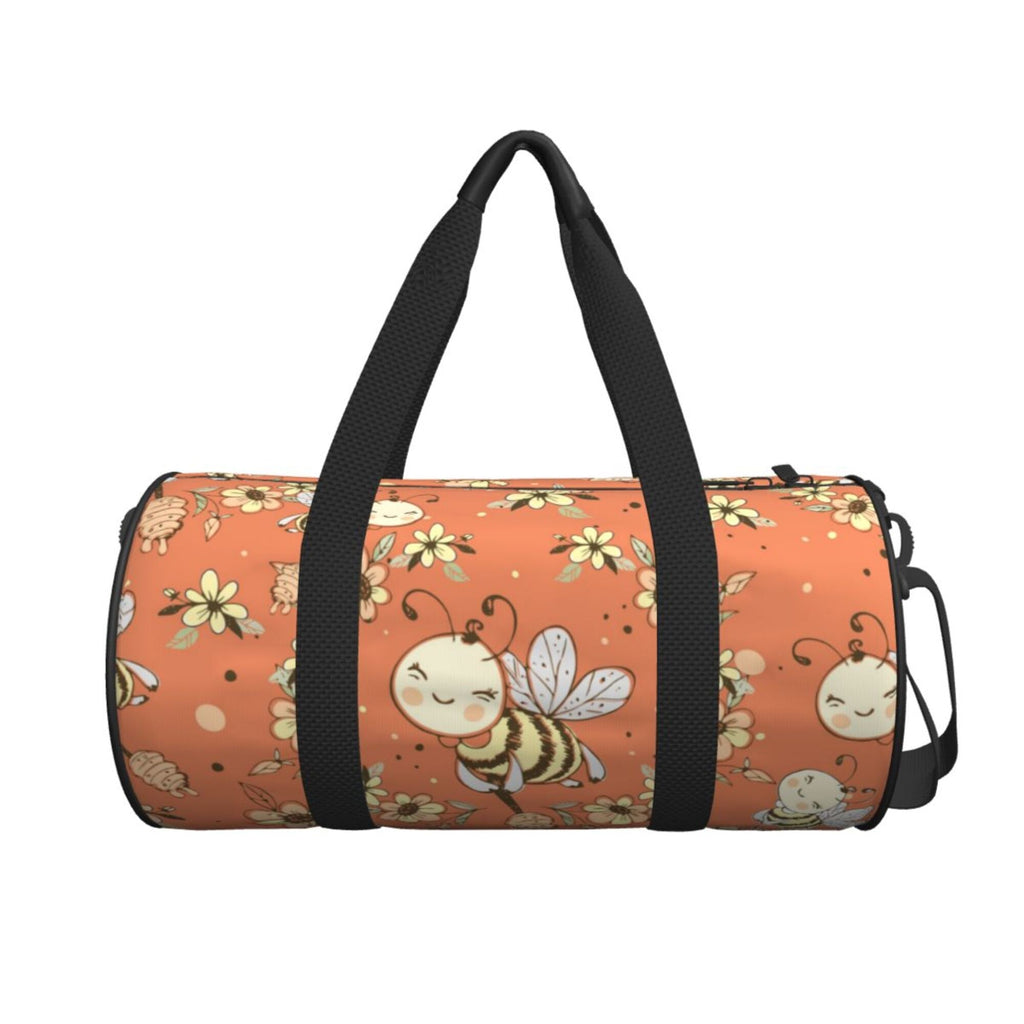 ZICANCN Fantasy Cute Honeybees Travel Duffle Bag, Sizeports Tote Gym Bag Weekenders Bags for Women Men