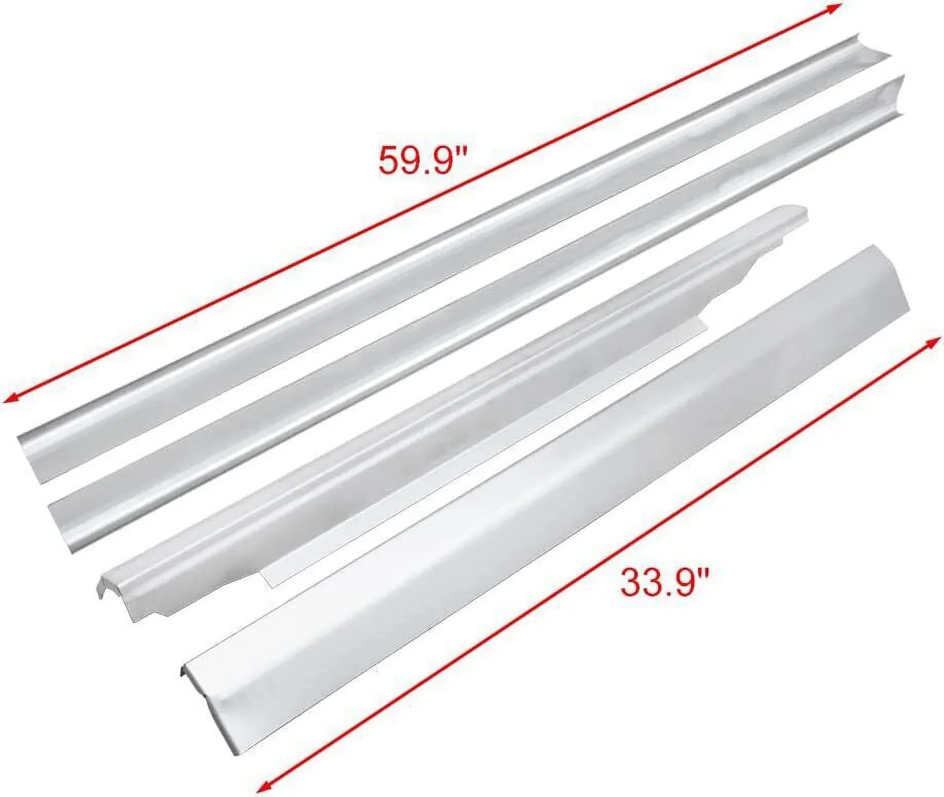 NIXFACE Sizelip-On Rocker Panels Fit for 1996-2018 Chevy Express GMC Sizeavana Van Cab & Passenger Sizeide