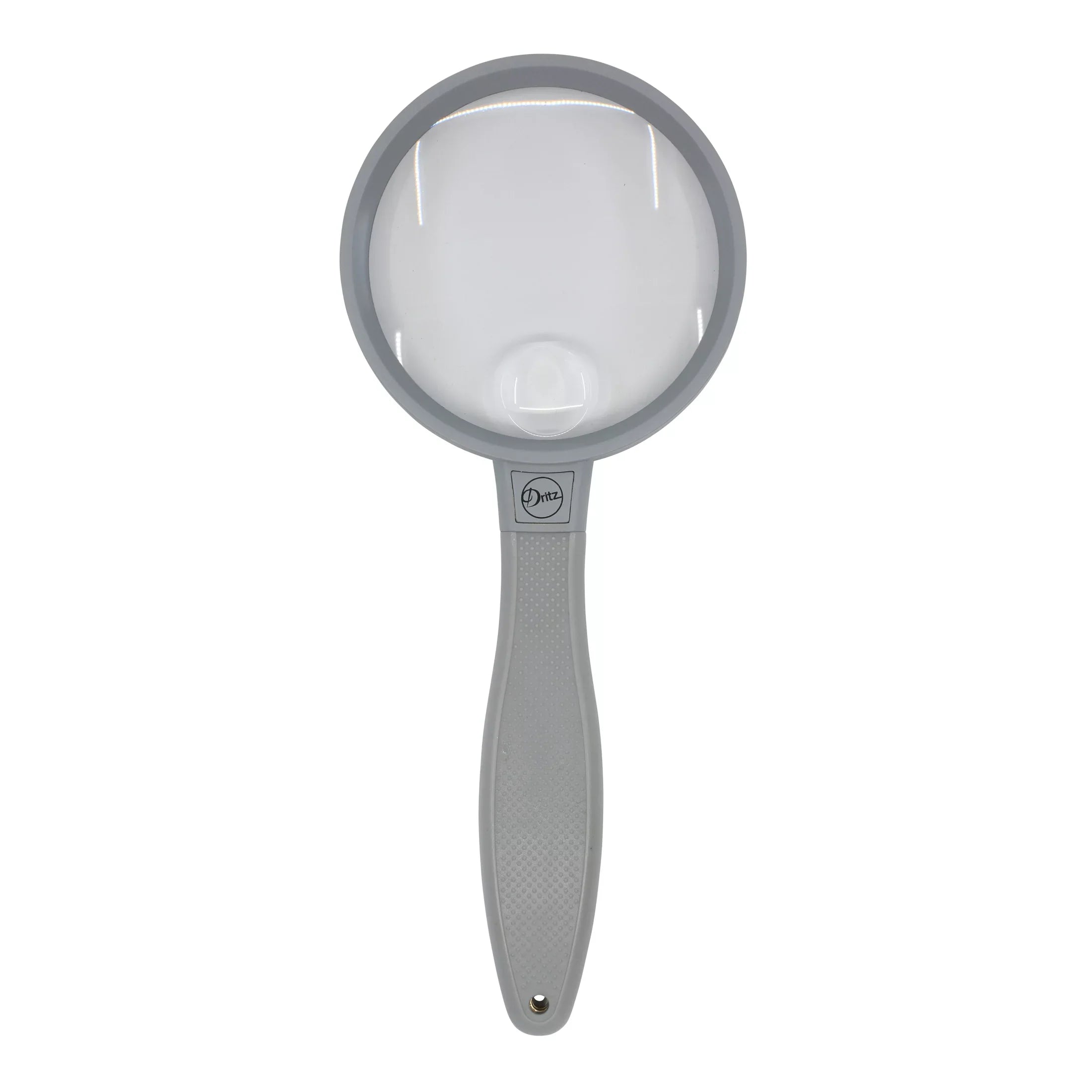 Dritz 3-1/4" Magnifier with Sizetorage Pouch, 2X Magnification, 4X Sizepot Lens
