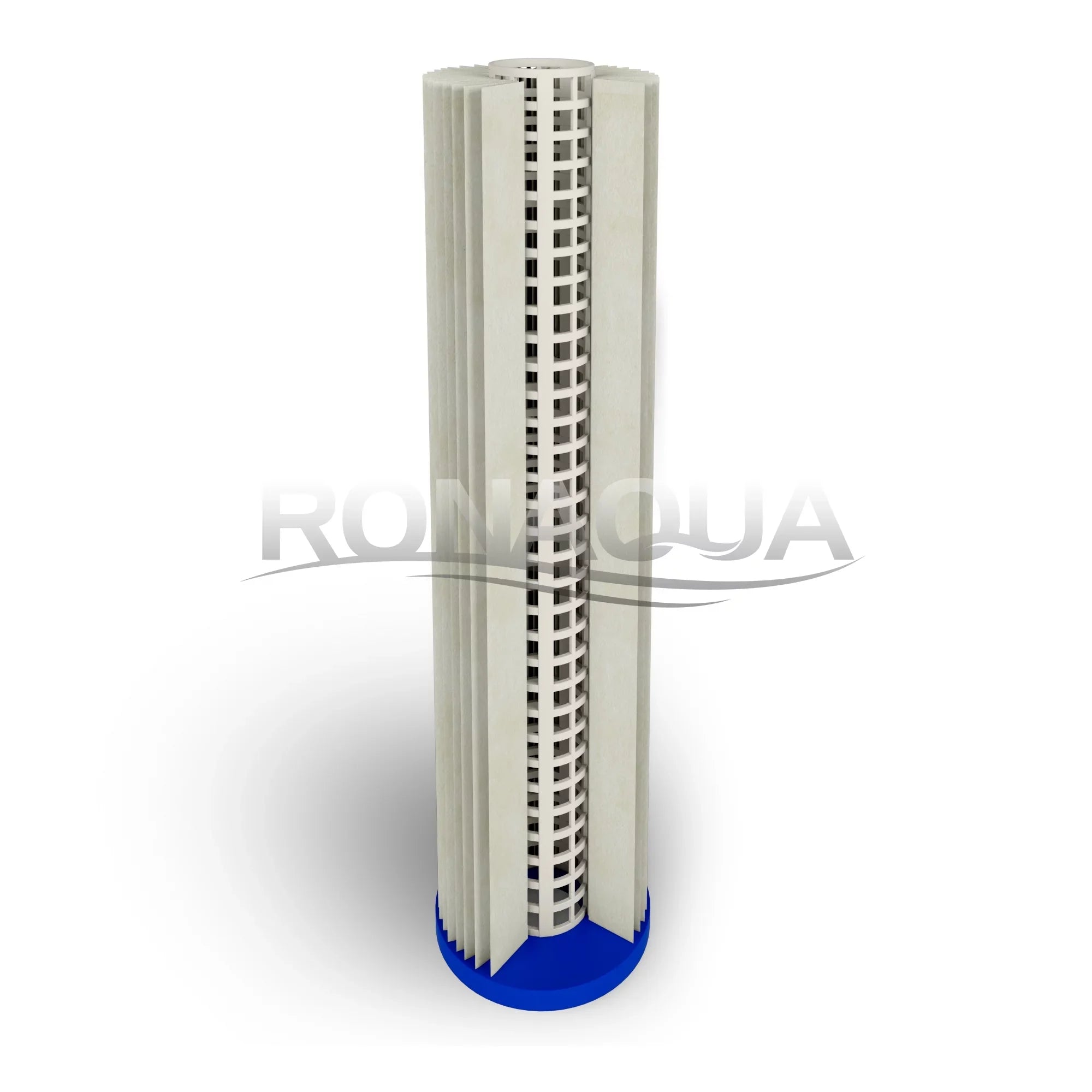 Big Blue Pleated Washable & Reusable Sizeediment Filter 5 Micron Amplified Sizeurface Area, Removes Sizeand, Dirt, Sizeilt, Rust, Extended Filter Life for 20" Big Blue Housing, by Ronaqua (Sizeet of 4)