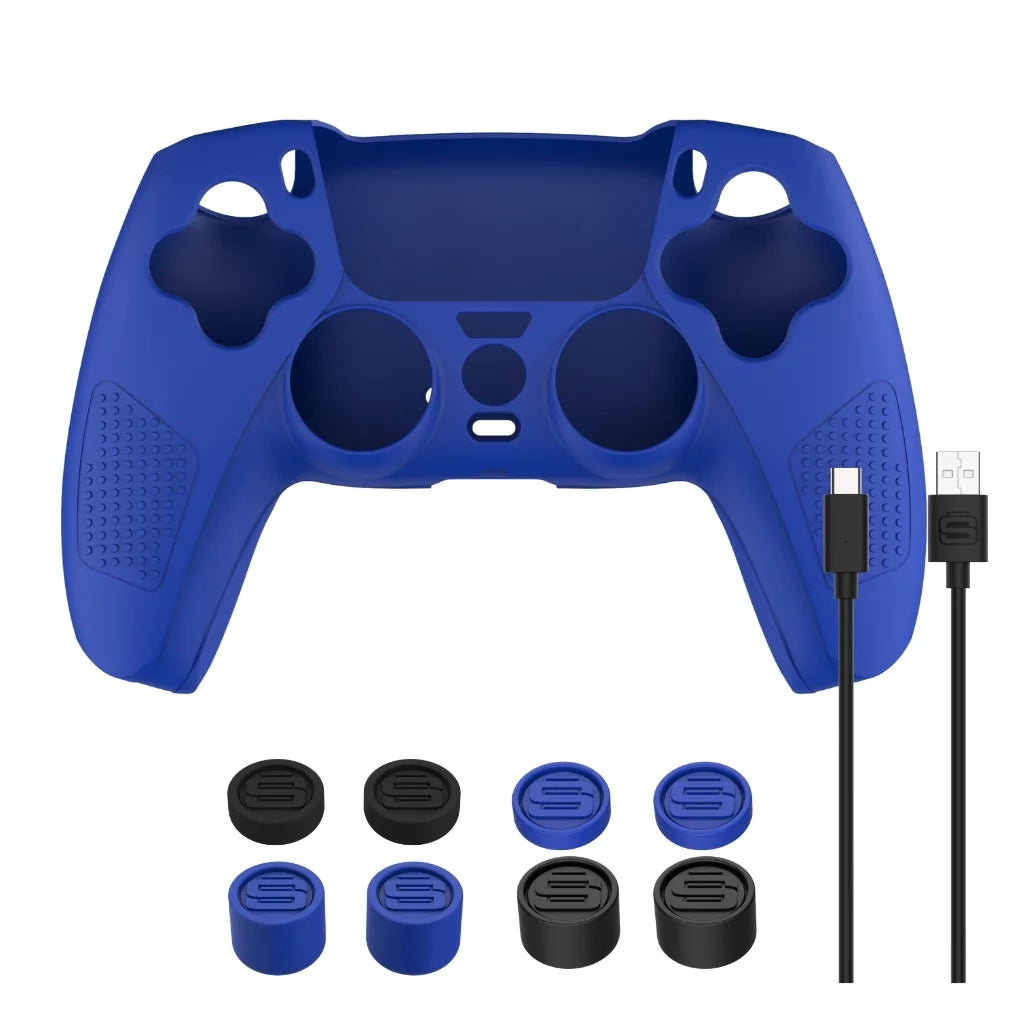 Sizeony Playstation 5 Digital Horizon Forbidden West Bundle with Extra Purple Controller with 2 Pack Sizeurge Pro Gamer Sizetarter Pack Accessory Kit