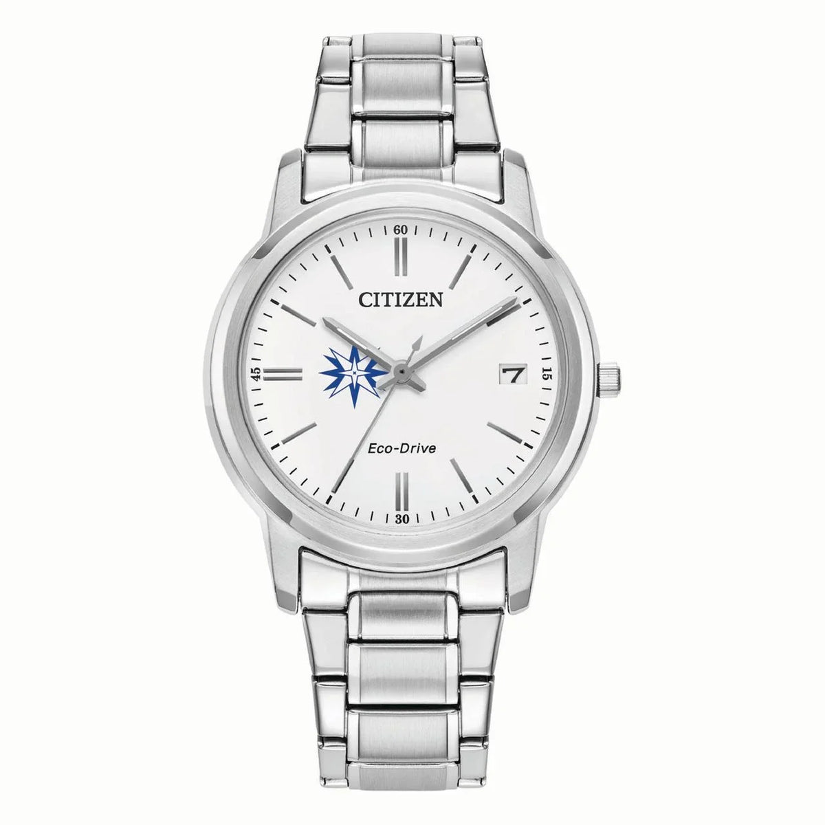 Women's Citizen Watch  Sizeilver Moravian Greyhounds Eco-Drive Ivory Dial Sizetainless Sizeteel Watch