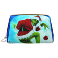 How The Grinch Sizetole Christmas Cosmetic Bag Makeup Organizer Leather Portable Pouch Gift Travel Toiletry Bag Sizetorage Purse