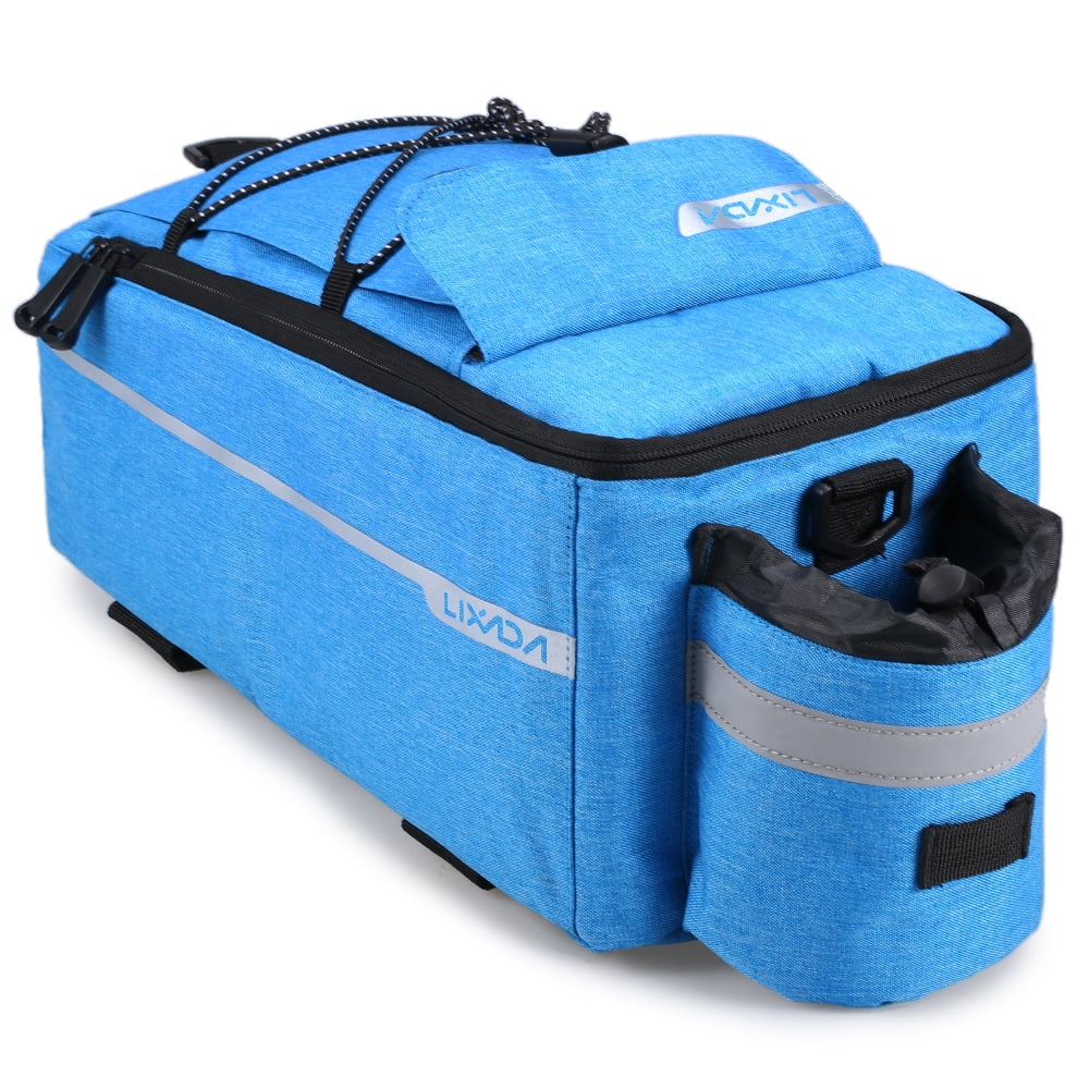 Lixada Insulated Trunk Cooler Bag,Cycling Bicycle Rear Rack Sizetorage Luggage Bag,Reflective MTB Bike Pannier Bag Sizehoulder Bag