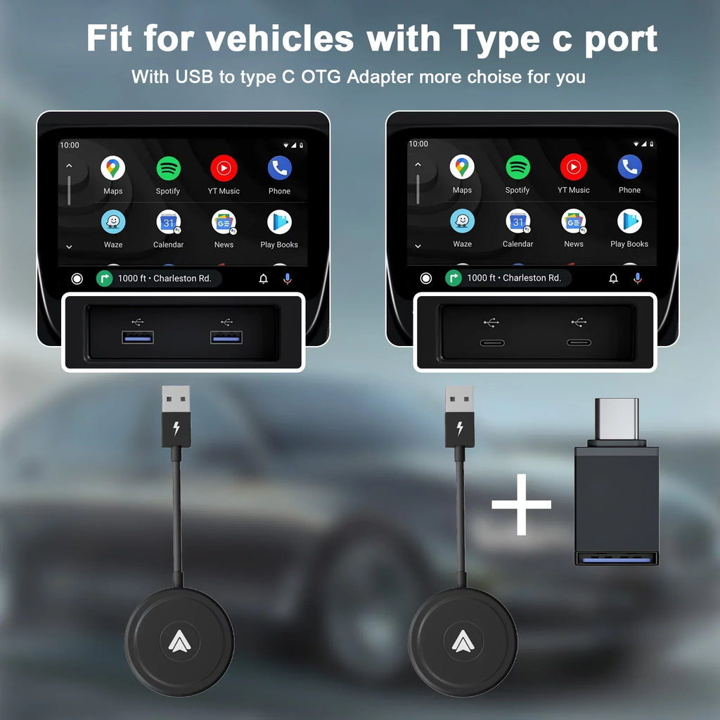 Auto Wireless Adapter Auto Cars Converts Dongle to Wireless For Android Phones