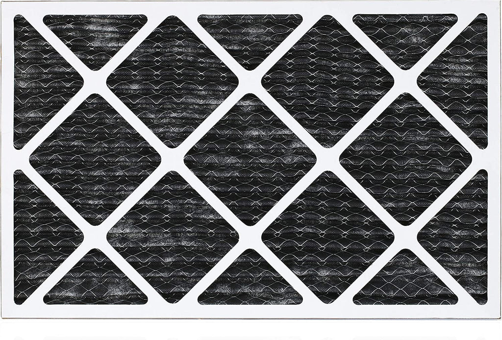 Filterbuy 18x30x1 MERV 8 Odor Eliminator Pleated HVAC AC Furnace Air Filters with Activated Carbon (1-Pack)