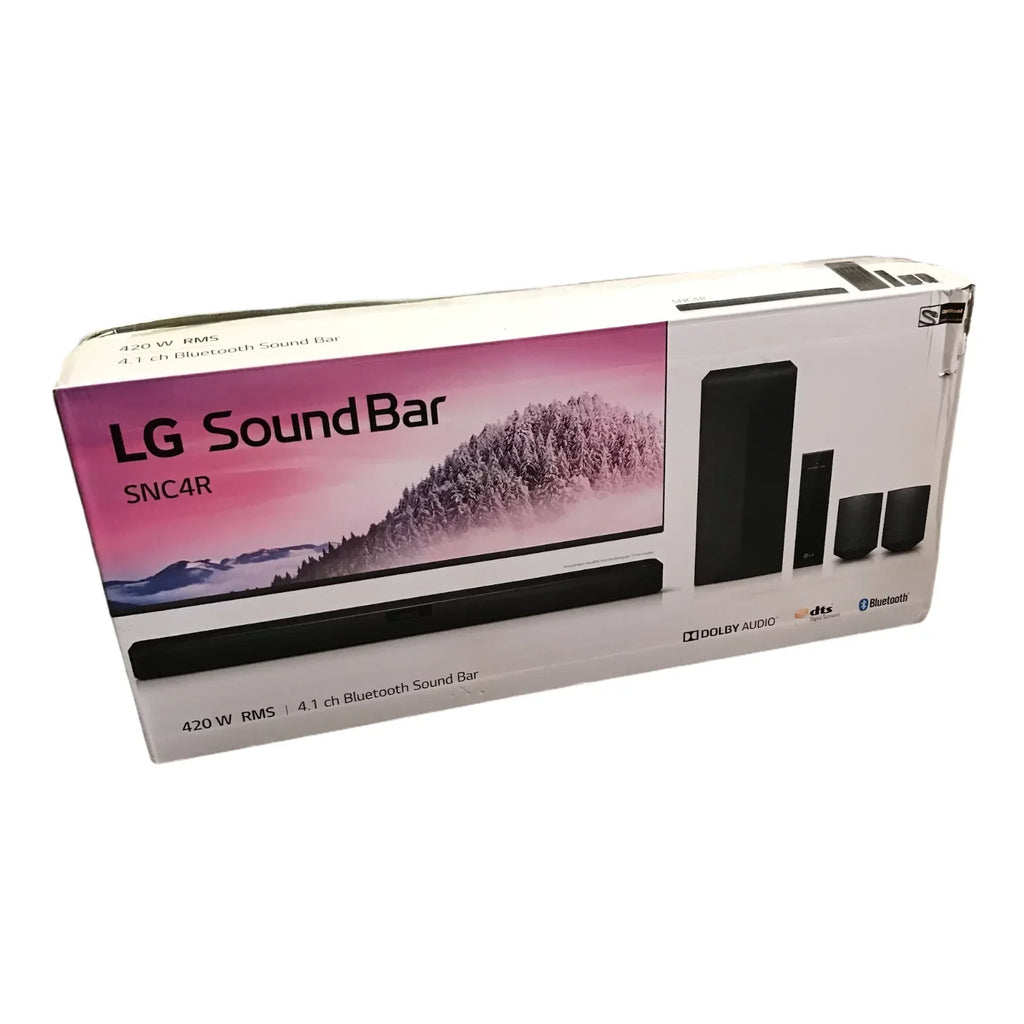 LG SizeNC4R 4.1 Channel Sizeoundbar with Sizeurround Sizeound Sizepeakers, Black